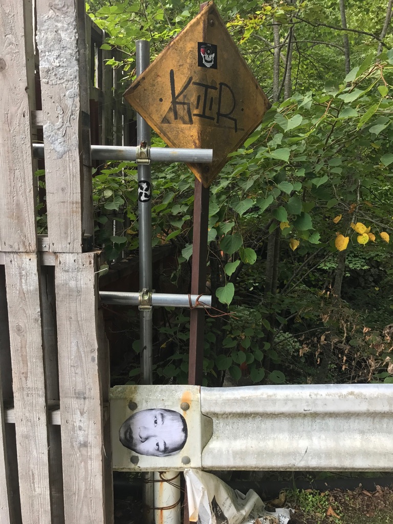 ガードレールの顔